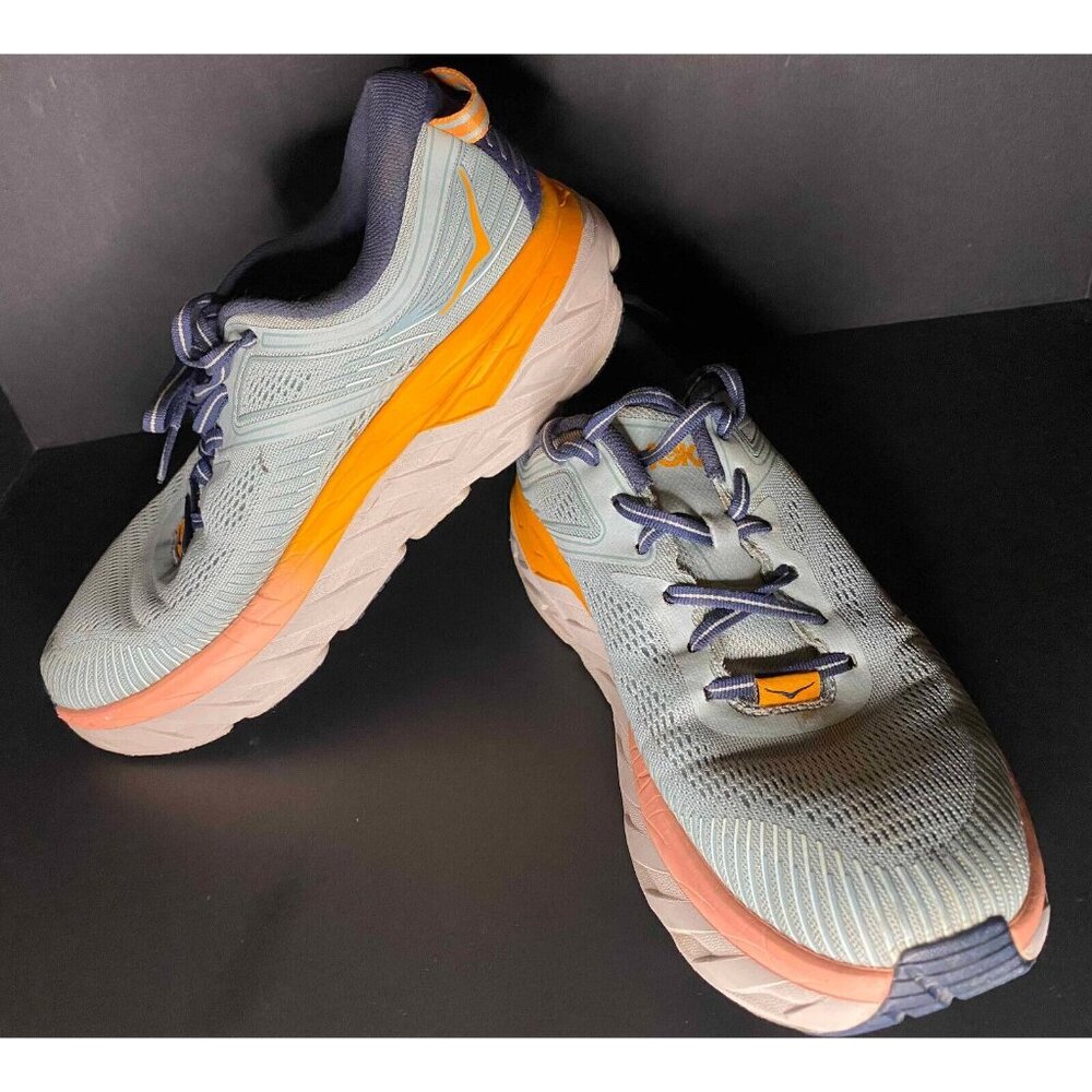 Hoka One One Bondi 7 Shoes Womens 9.5 Haze Running Lightweight Sneakers